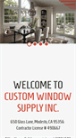 Mobile Screenshot of customwindowsupply.com